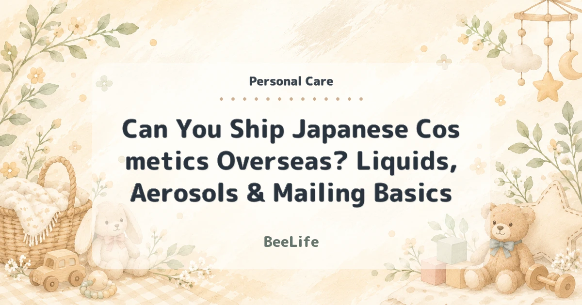 Can You Ship Japanese Cosmetics Overseas? Liquids, Aerosols & Mailing Basics