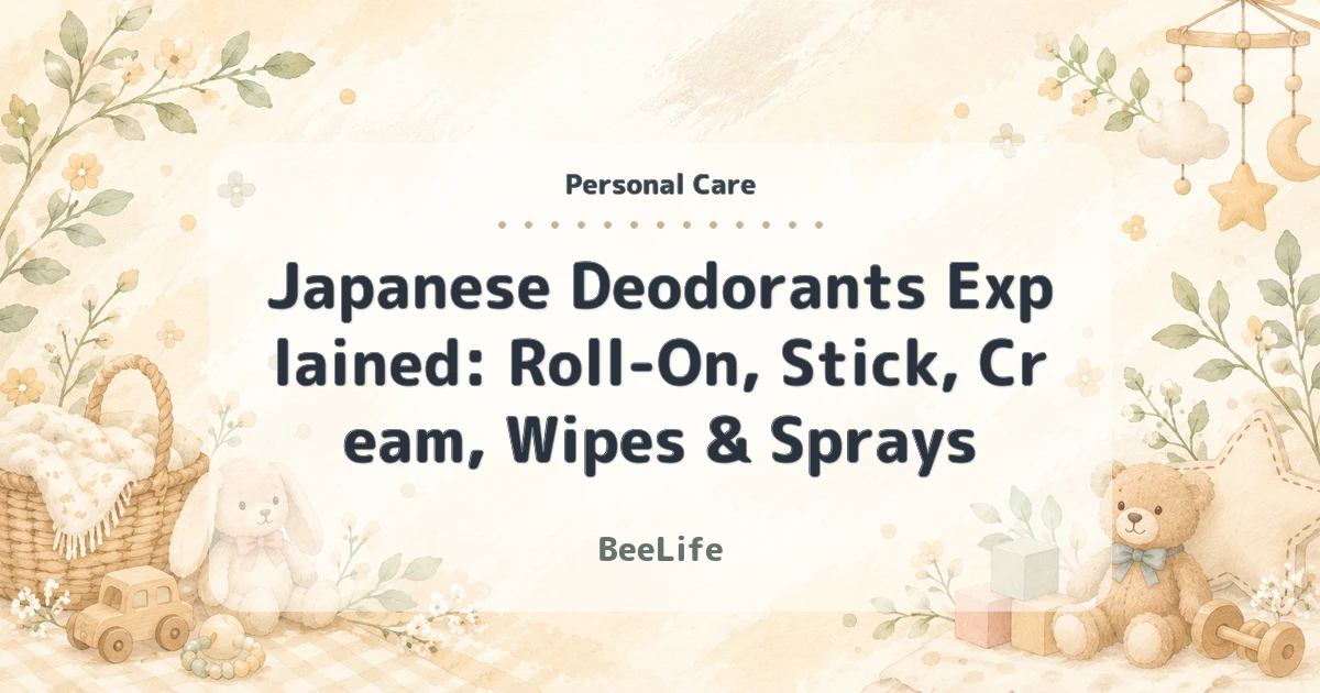 Japanese Deodorants Explained: Roll-On, Stick, Cream, Wipes & Sprays