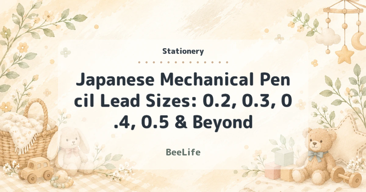 Japanese Mechanical Pencil Lead Sizes: 0.2, 0.3, 0.4, 0.5 & Beyond