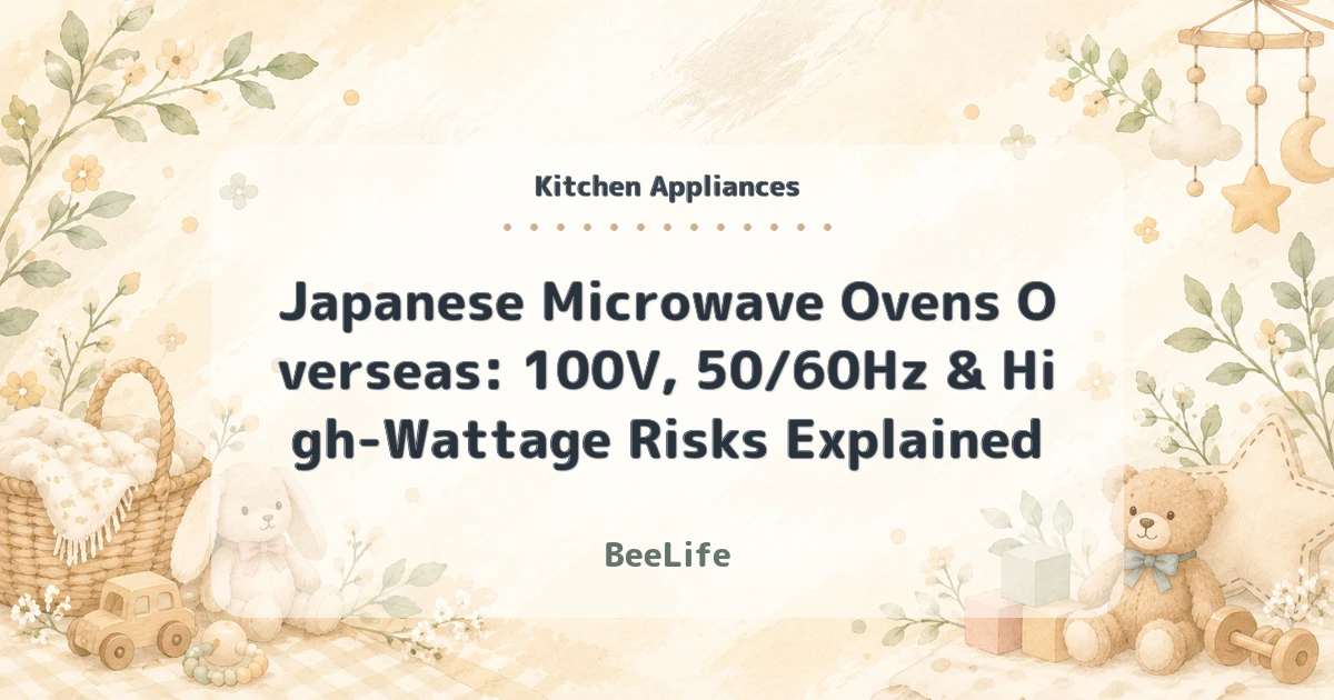 Japanese Microwave Ovens Overseas: 100V, 50/60Hz & High-Wattage Risks Explained