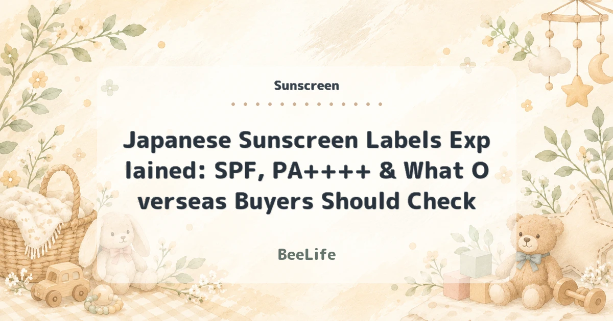 Japanese Sunscreen Labels Explained: SPF, PA++++ & What Overseas Buyers Should Check
