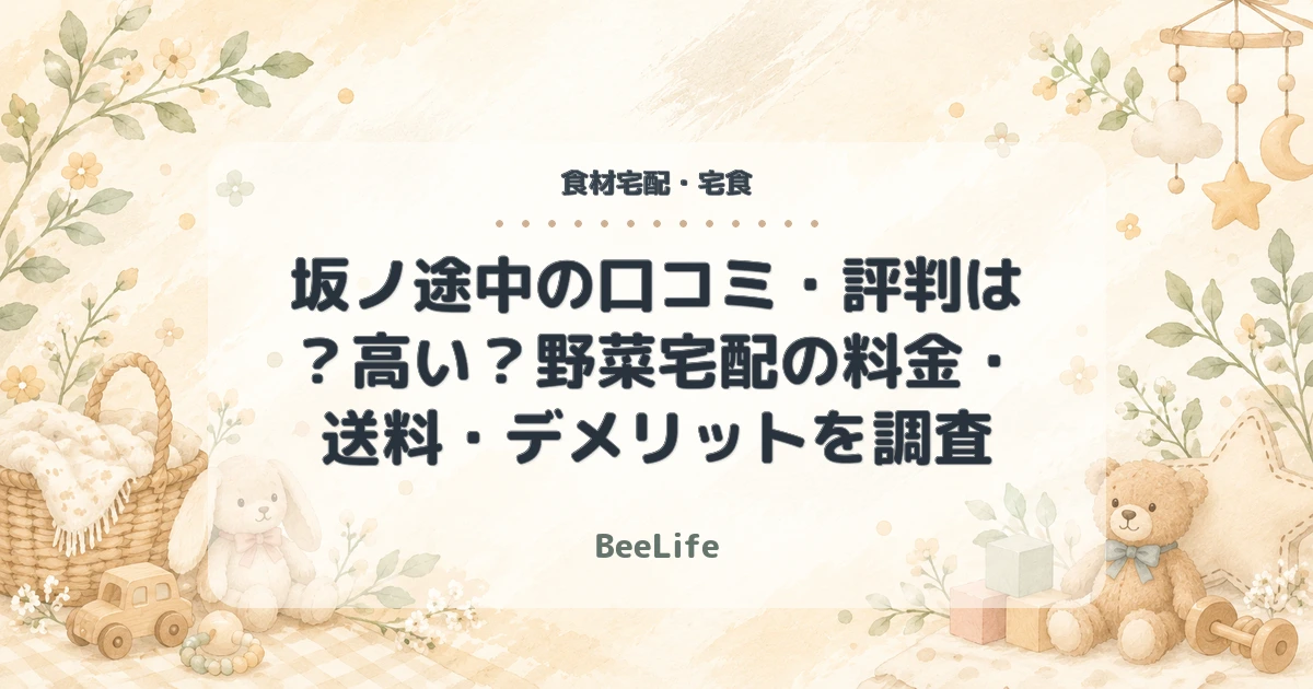 【2026年】坂ノ途中の口コミ・評判は？高い？野菜宅配の料金・送料・デメリットを調査