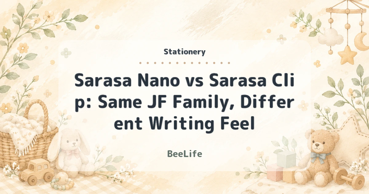 Sarasa Nano vs Sarasa Clip: Same JF Family, Different Writing Feel