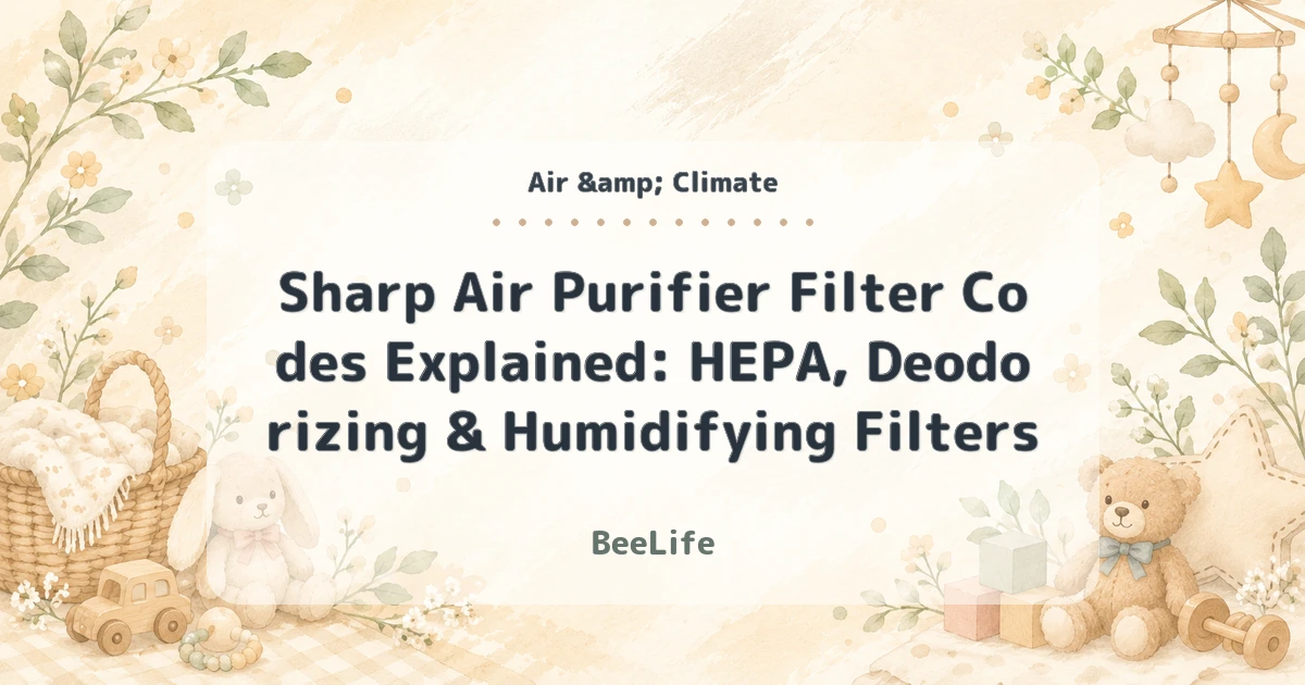Sharp Air Purifier Filter Codes Explained: HEPA, Deodorizing & Humidifying Filters