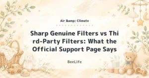 Sharp Genuine Filters vs Third-Party Filters: What the Official Support Page Says
