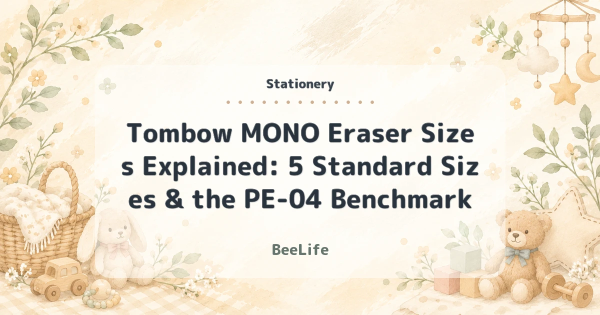 Tombow MONO Eraser Sizes Explained: 5 Standard Sizes & the PE-04 Benchmark